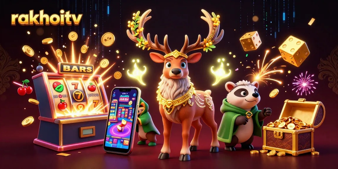 Join the excitement of rakhoitv with vibrant casino illustrations celebrating amazing wins!
