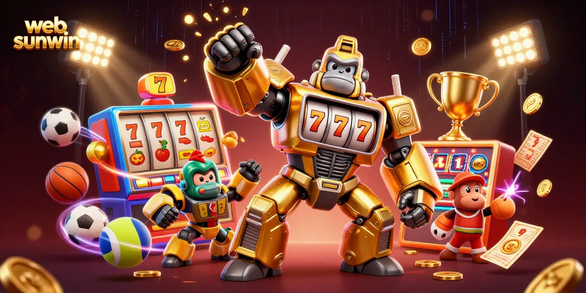 Experience thrilling gaming with the web sunwin, featuring an exciting 3D gorilla mech in action!